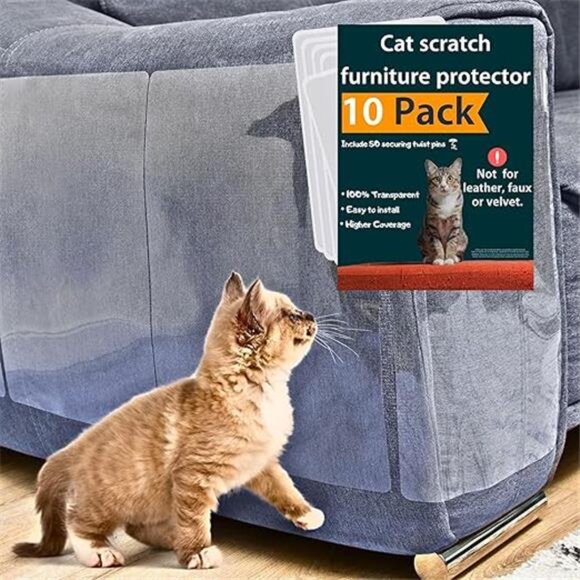 Cat Couch Protector,10 Pack,Anti Cat Scratch Furniture Protector,Couch Protector - Picture 7 of 7